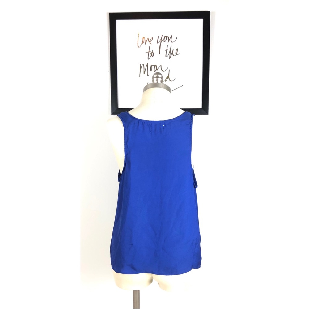 Show me your mumu tank top medium blue blouse - Picture 4 of 5